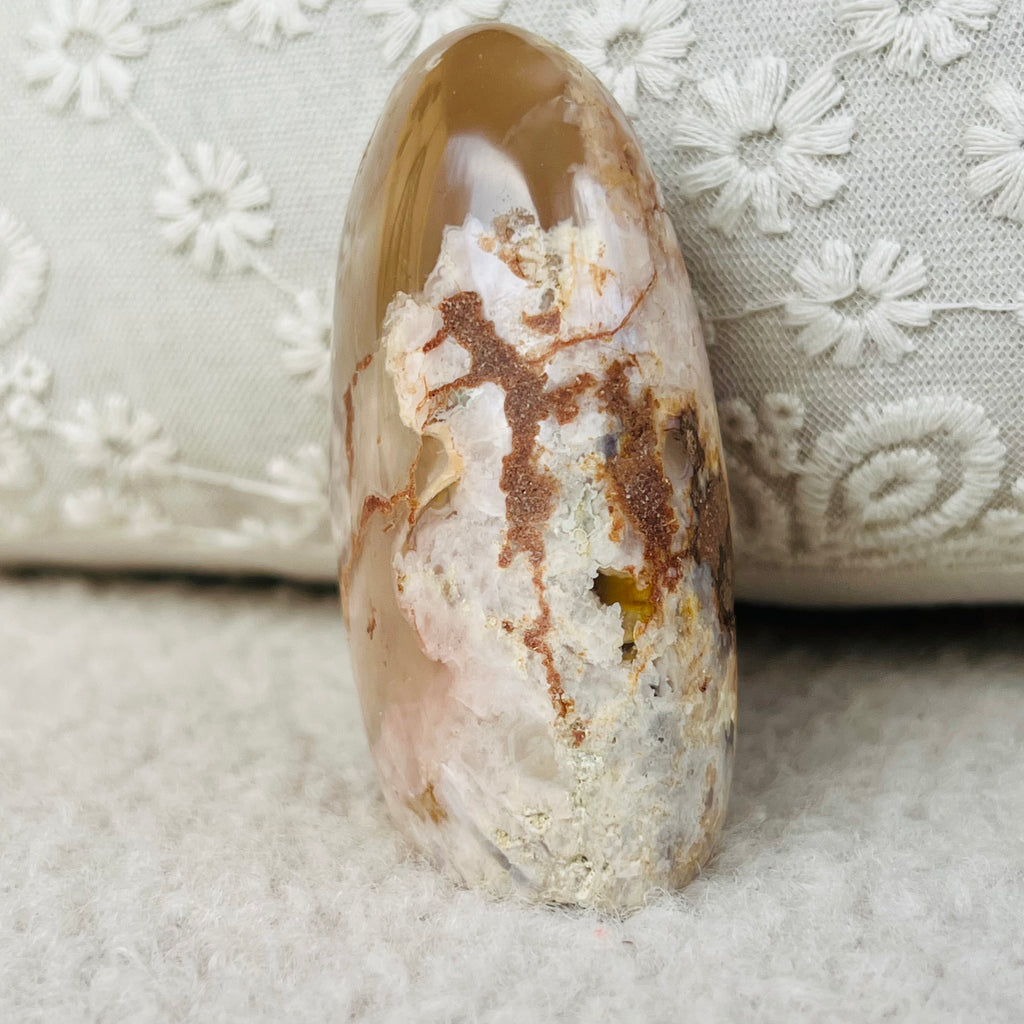 Agat coral floare din Madagascar model 1, druzy.ro, cristale 2