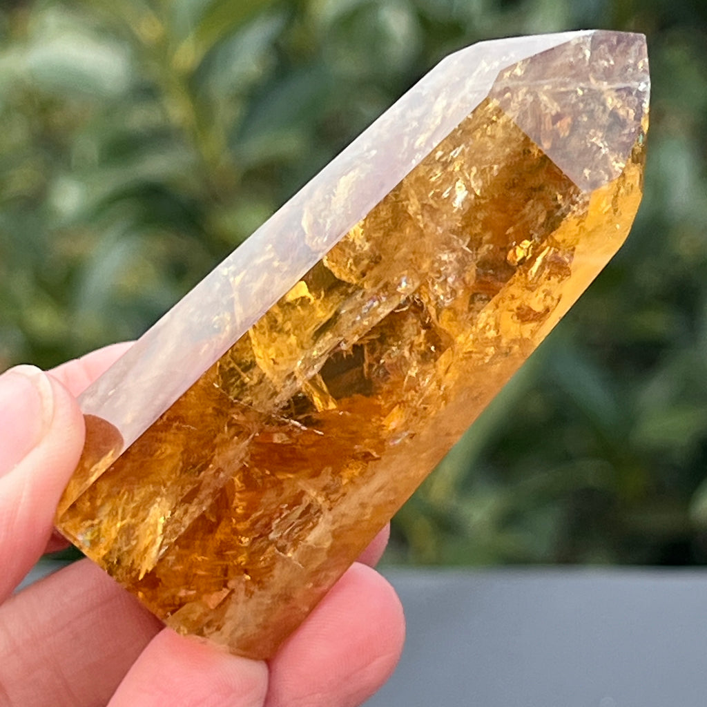 Obelisc citrin Brazilia calitate Extra AAA model 10, pietre semipretioase - druzy.ro 20 