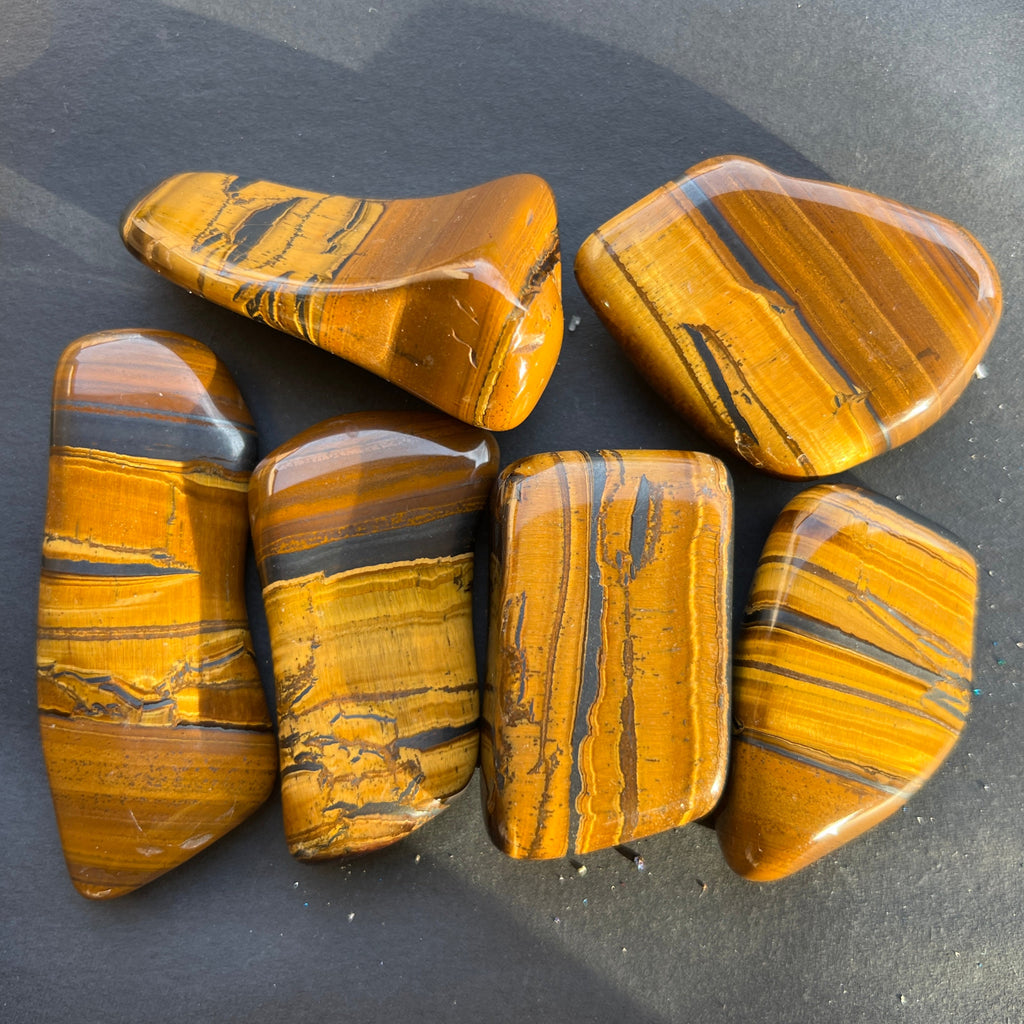 Ochi de tigru rulat XL, pietre semipretioase - druzy.ro 1 