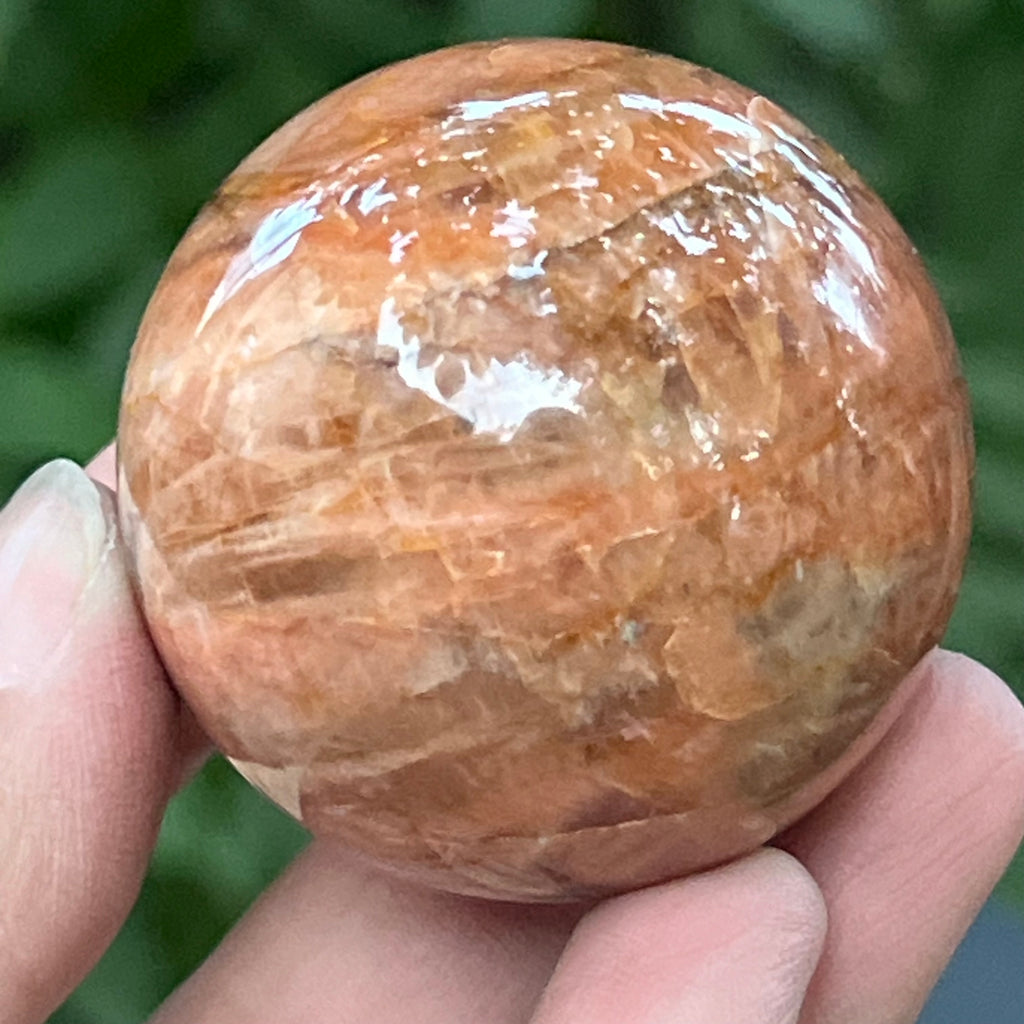 Piatra lunii somon piersica sfera model 7, pietre semipretioase - druzy.ro 5 