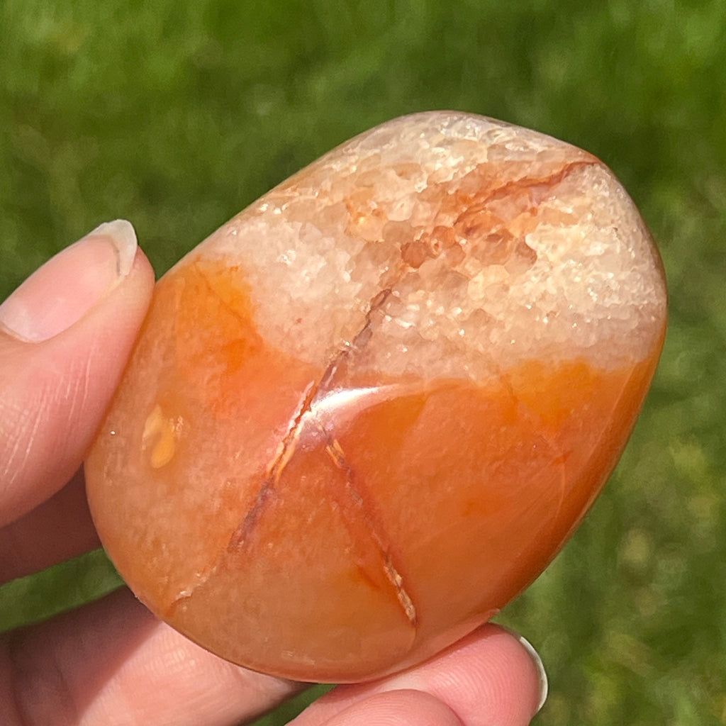 Palmstone carneol model 16A, pietre semipretioase - druzy.ro 1 