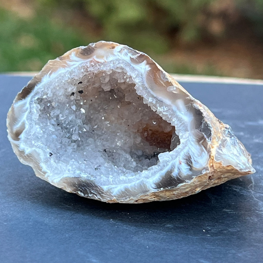Cluster Agat FEATHER m4, agat cu cuart, druzy.ro, cristale 3