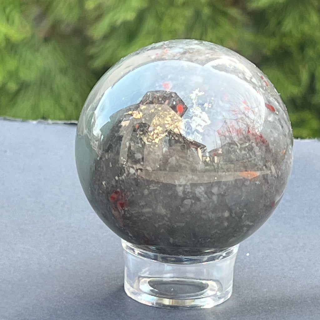 Sfera seftonit piatra sangelui model 3, pietre semipretioase - druzy.ro 8 