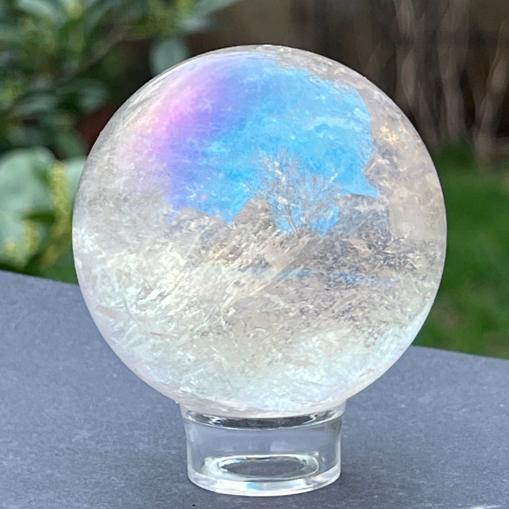 Sfera cuart roz aura model 5, pietre semipretioase - druzy.ro 4 