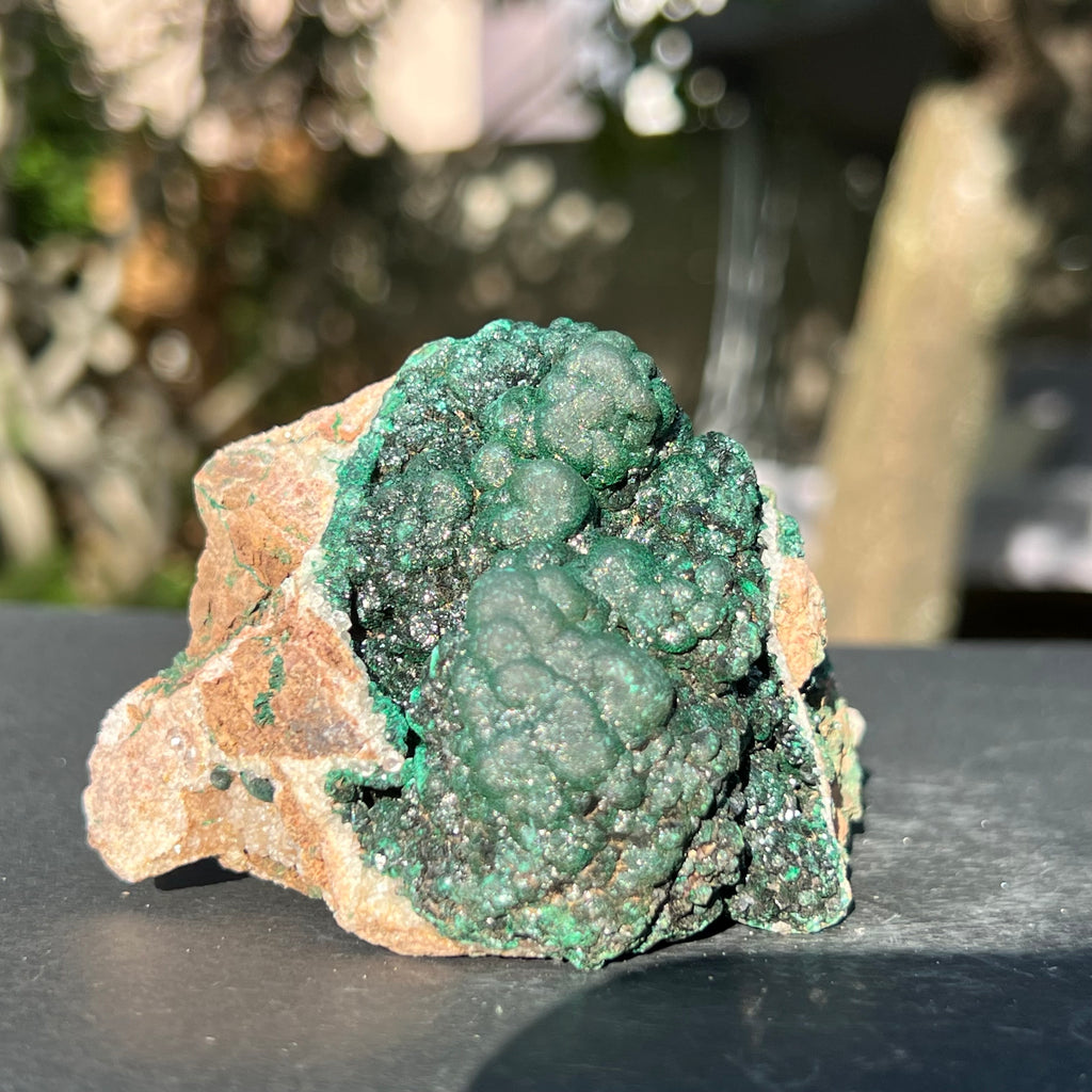 Malachit in matrix cuart si dolomit din Congo model 1, pietre semipretioase - druzy.ro 2