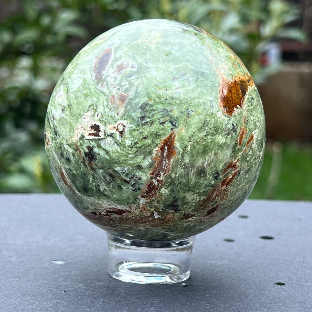 Crisopraz sfera m7, pietre semipretioase - druzy.ro 8 