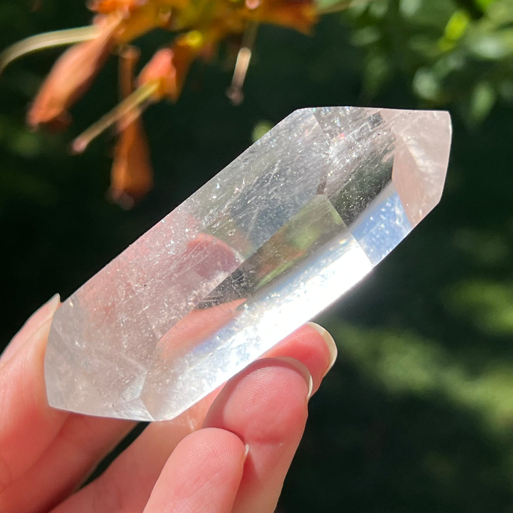 Dublu varf cuart incolor / cristal de stanca din Madagascar model mg5, pietre semipretioase - druzy.ro 4