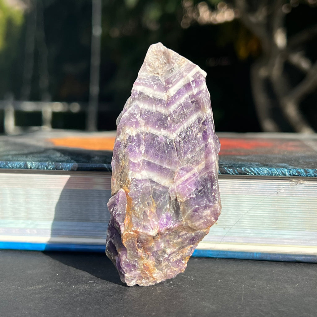 Ametist chevron piatra bruta/ varf m13, druzy.ro, cristale 4