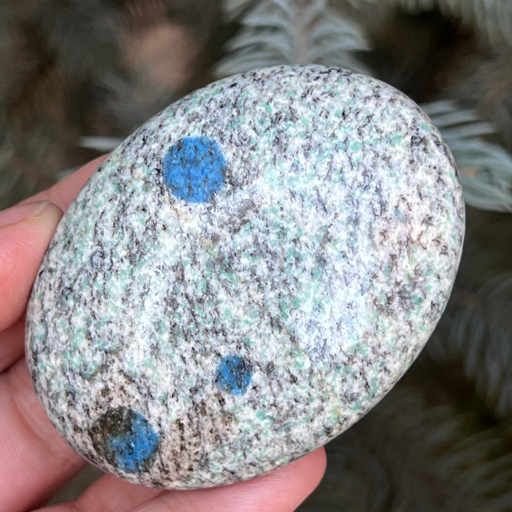 Palmstone K2 Granit cu azurit model 6, pietre semipretioase - druzy.ro 1 