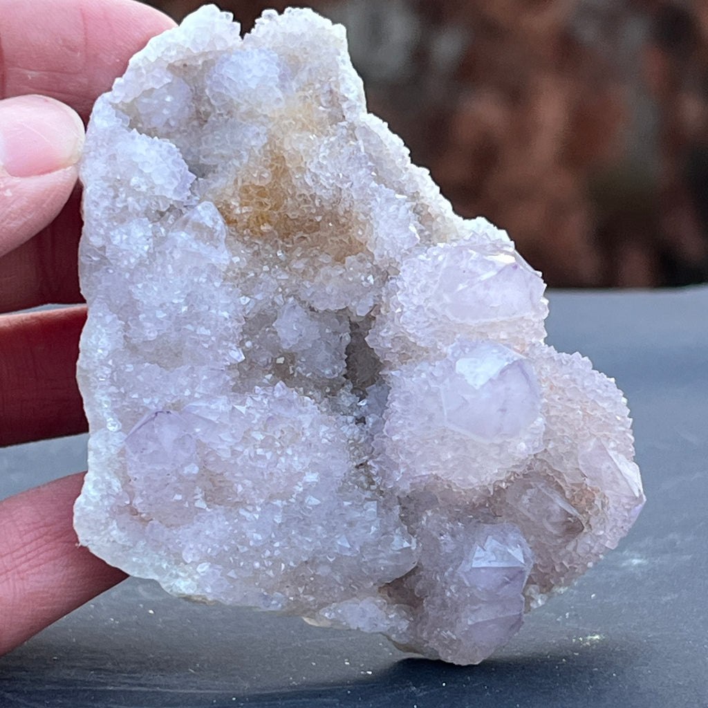 Cluster cuart cactus / spirit ametist liliac Africa de Sud model 127, pietre semipretioase - druzy.ro 1 