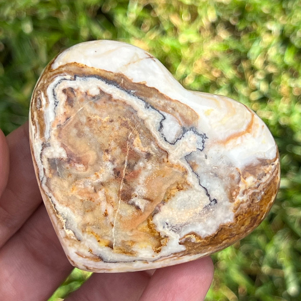 Inima jasp albina model 5, druzy.ro, cristale 1