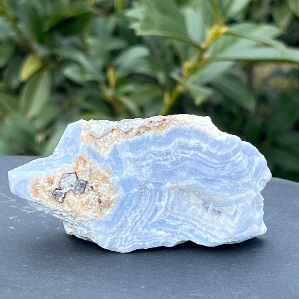 Calcedonie albastra / blue lace/ agat albastru piatra bruta m7, pietre semipretioase - druzy.ro 1 