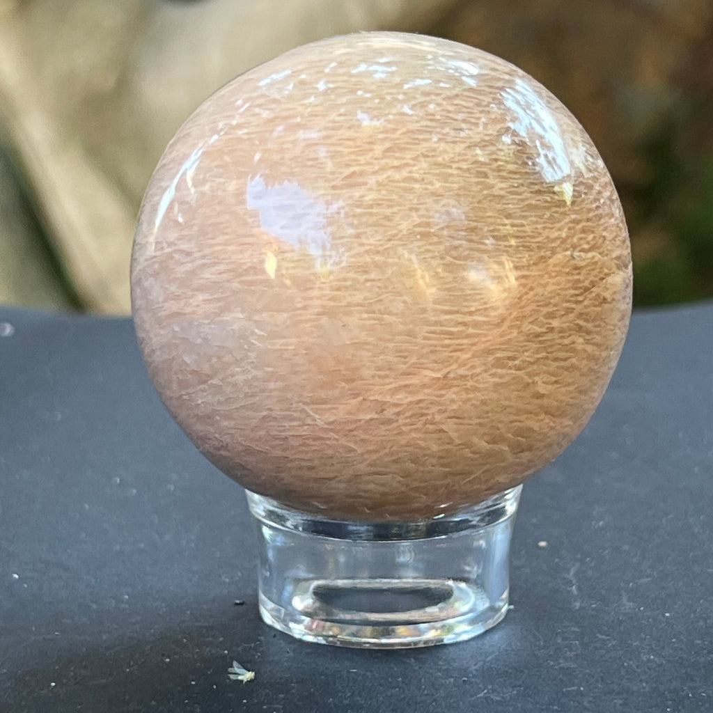 Piatra lunii somon piersica sfera m3, druzy.ro, pietre semipretioase 1