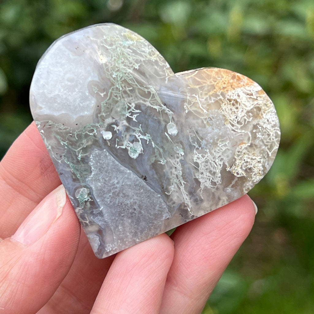 Inima agat muschi model 2, pietre semipretioase - druzy.ro 5 