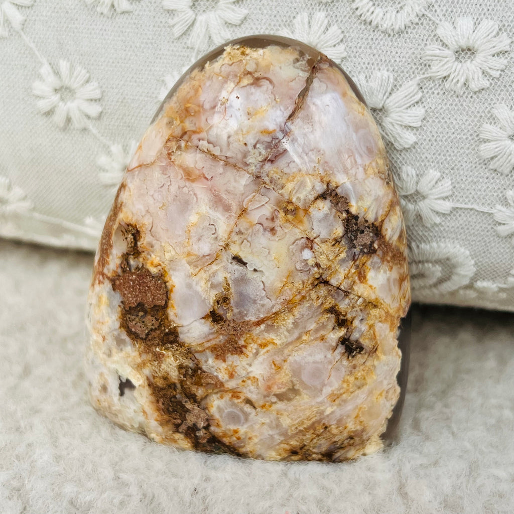 Agat coral floare din Madagascar model 1, druzy.ro, cristale 3