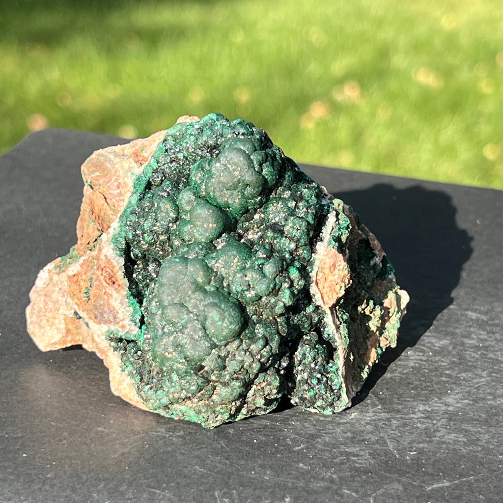 Malachit in matrix cuart si dolomit din Congo model 1, pietre semipretioase - druzy.ro 5