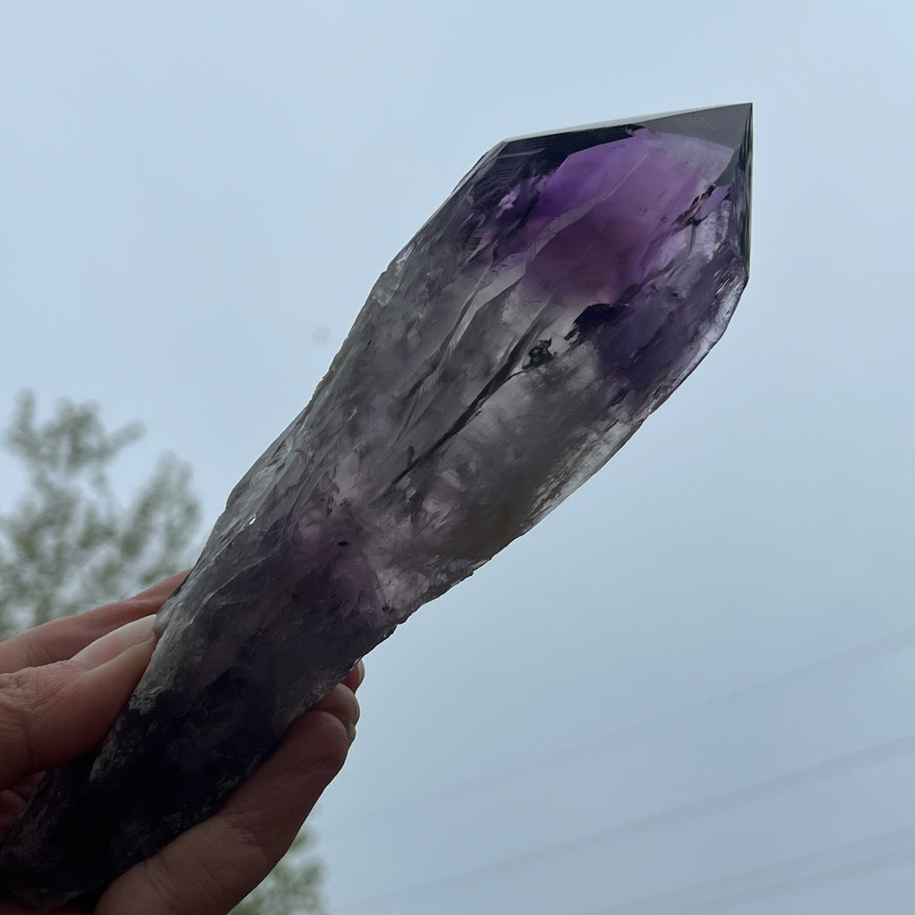 Varf ametist Bahia XL model 3, calitatate AAA, pietre semipretioase - druzy.ro 4 