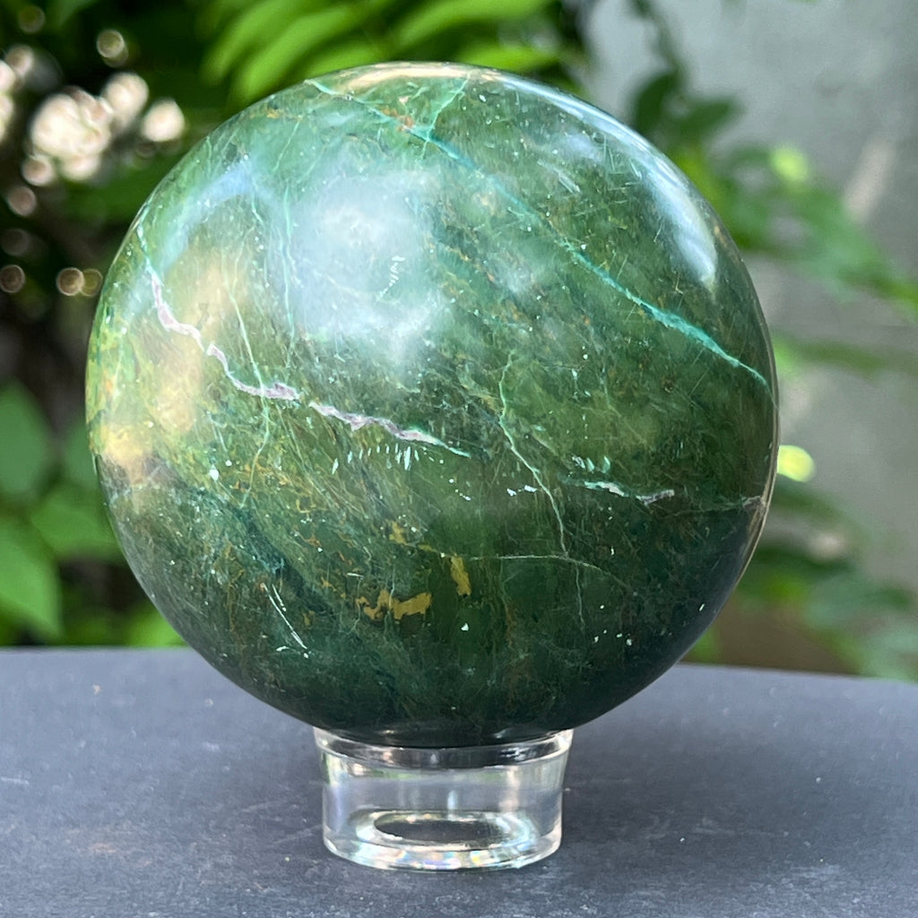 Sfera verdit (jad african) m1, pietre semipretioase - druzy.ro 7 