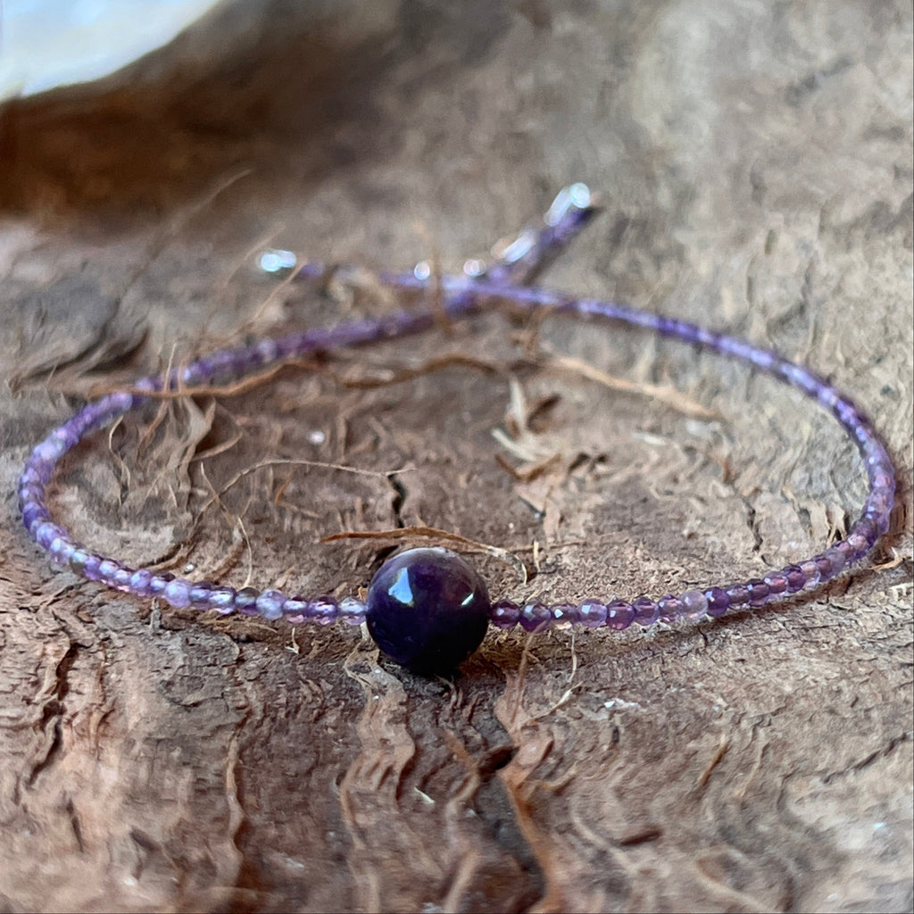 Colier ametist Serenity#19, pietre semipretioase - druzy.ro 1 