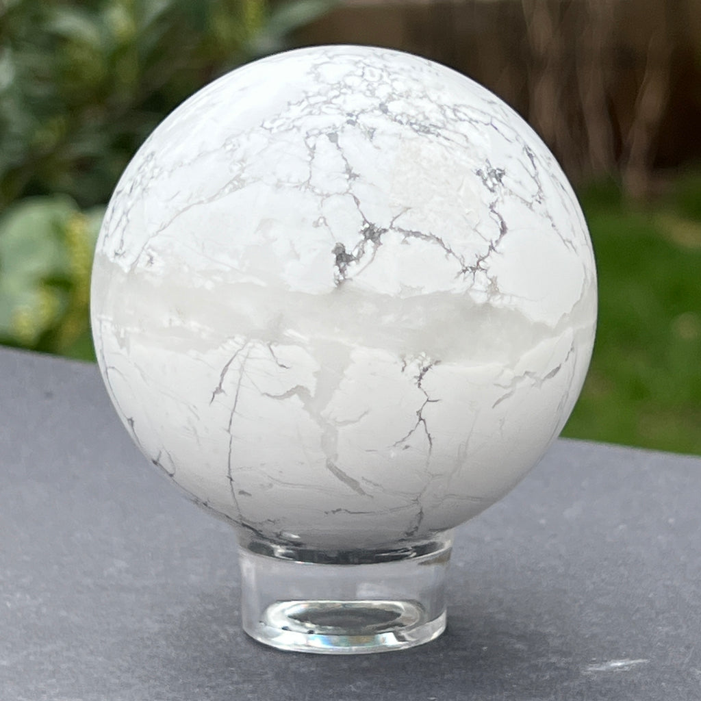 Sfera howlit alb model L4, pietre semipretioase - druzy.ro 5 