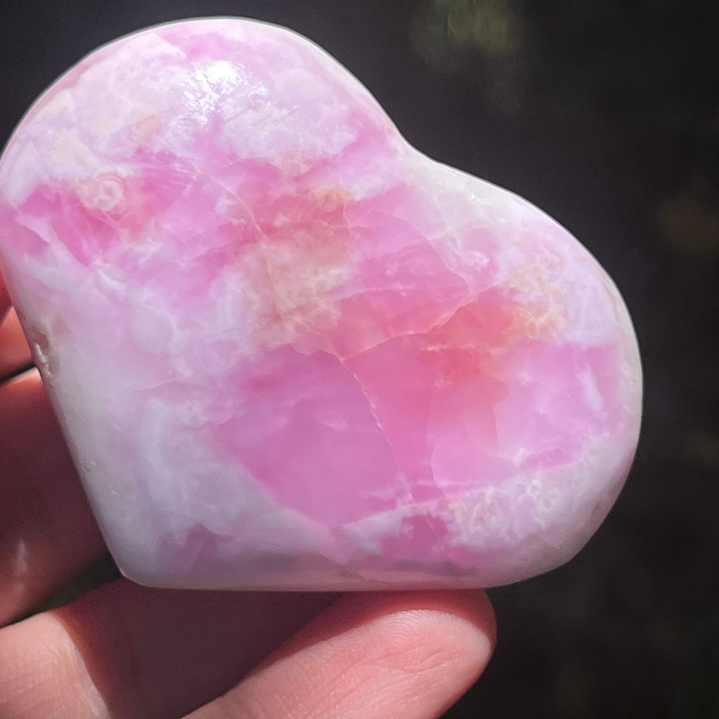 Inima Aragonit roz Pakistan model pk3, druzy.ro, pietre semipretioase 1