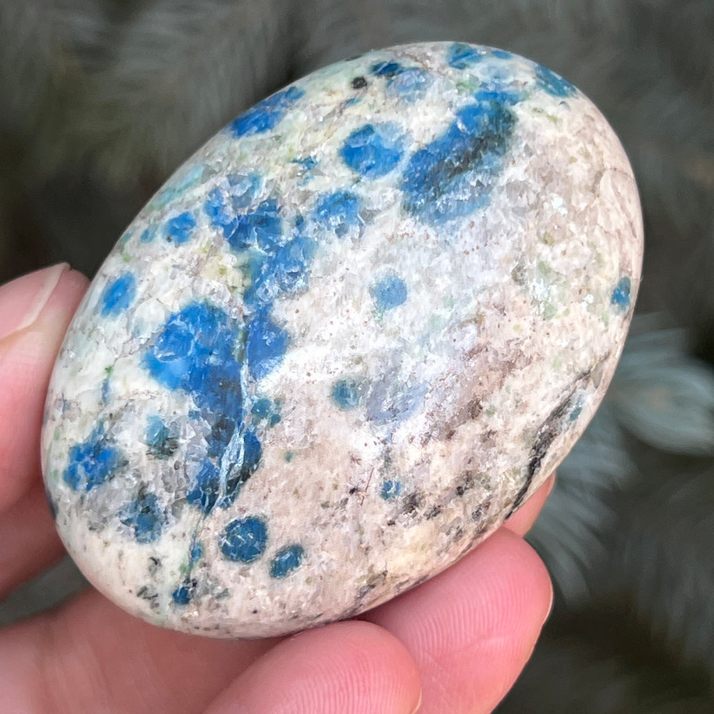 Palmstone K2 Granit cu azurit model 8, pietre semipretioase - druzy.ro 1 