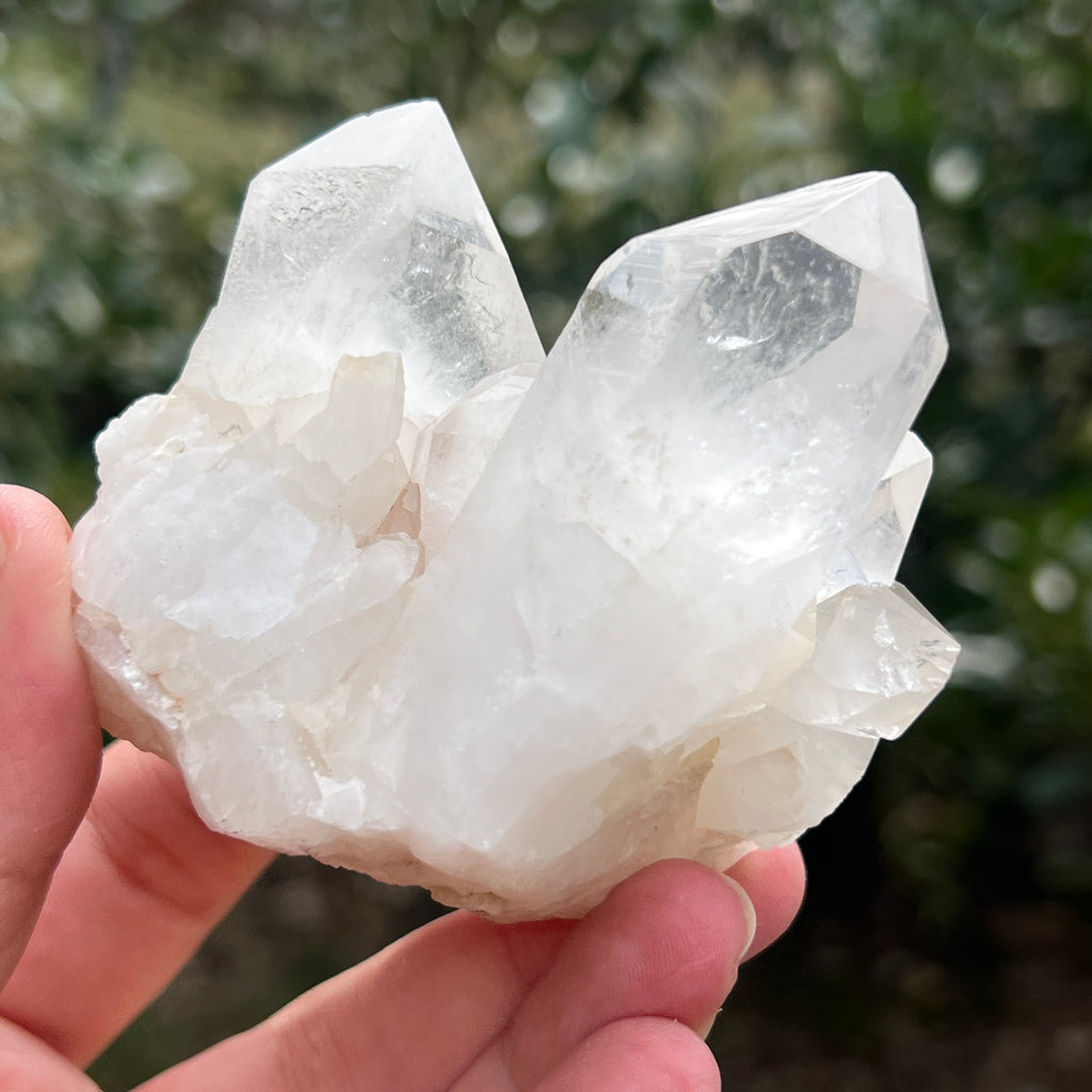Varf cuart incolor natural, floare de mina L28, pietre semipretioase - druzy.ro 7 