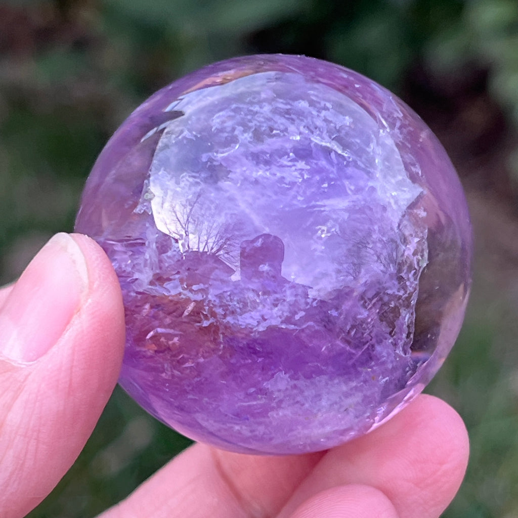 Sfera ametist AA din Brazilia model 4, pietre semipretioase - druzy.ro 5 