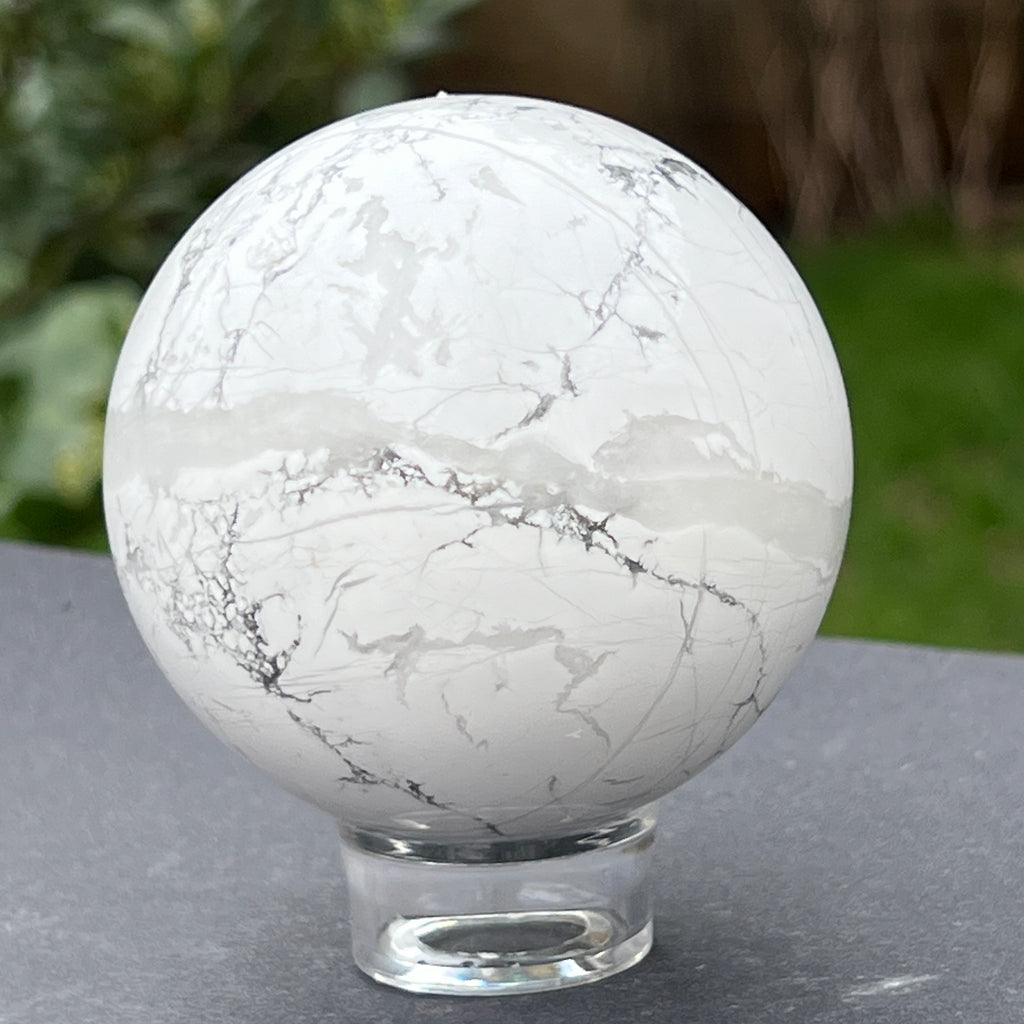 Sfera howlit alb model L4, pietre semipretioase - druzy.ro 3 