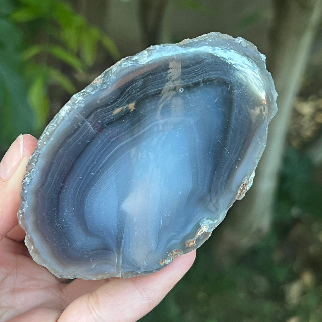 Nodul agat de Botswana, agat river, unicat | Model XL2, pietre semipretioase - druzy.ro 4 