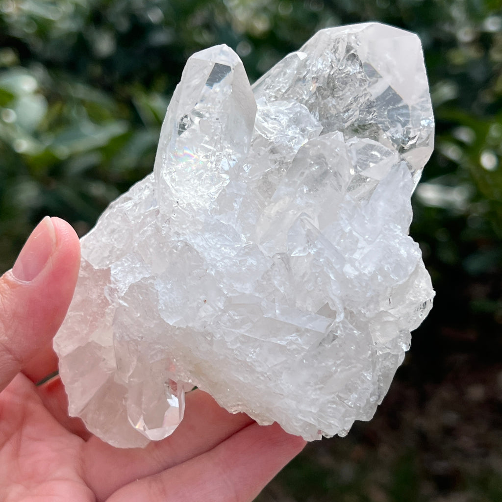 Varf cuart incolor natural, floare de mina L21, pietre semipretioase - druzy.ro 20 