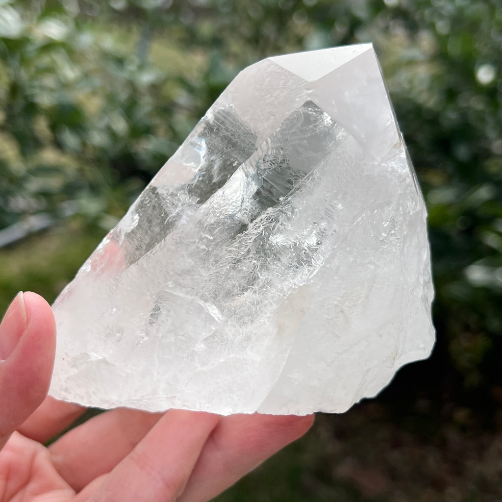 Varf cuart incolor natural, floare de mina L9, pietre semipretioase - druzy.ro 1 