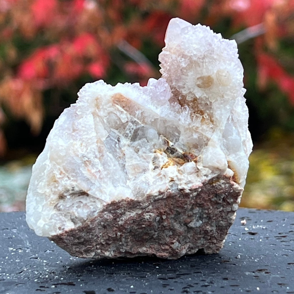 Cluster cuart cactus / cuart spirit ametist liliac model 21A, druzy.ro, cristale 3