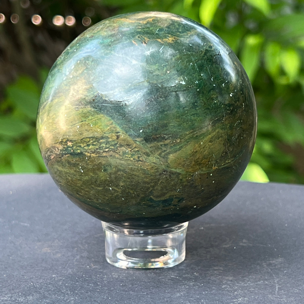 Sfera verdit (jad african) m2, pietre semipretioase - druzy.ro 4 