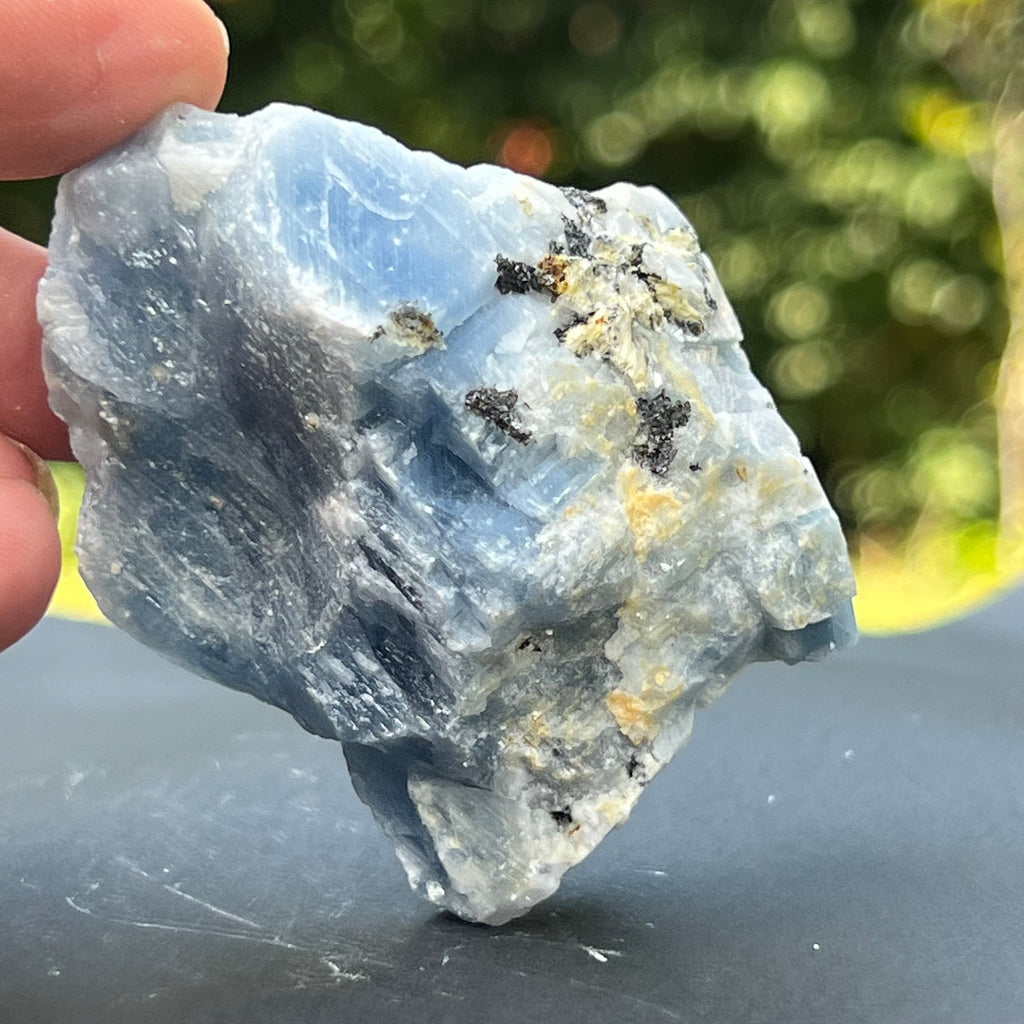 Calcit albastru piatra bruta din Namibia model 8, pietre semipretioase - druzy.ro 1