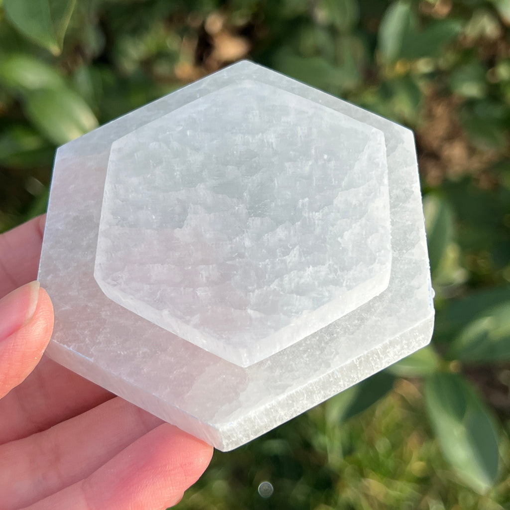Selenit forma hexagon, pietre semipretioase - druzy.ro 9 
