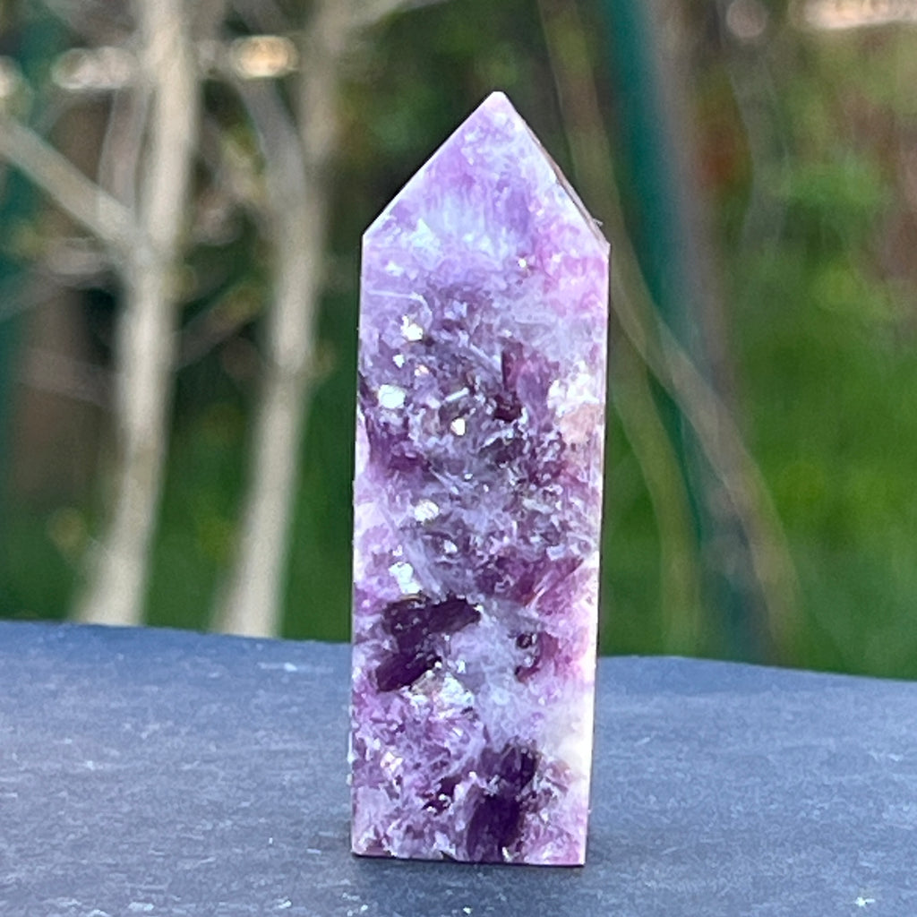 Obelisc lepidolit model 1, pietre semipretioase - druzy.ro 1 