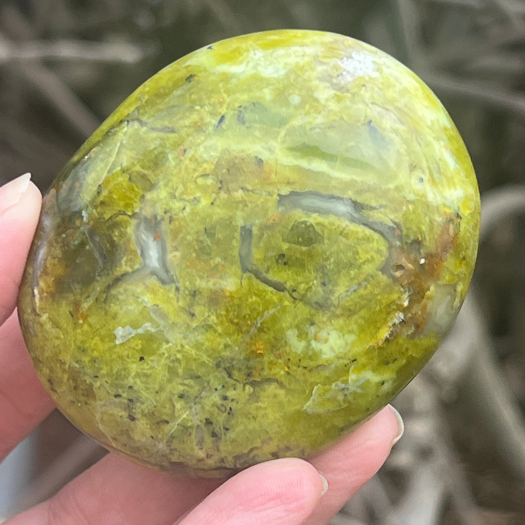 Opal verde palmstone m15, pietre semipretioase - druzy.ro 1 