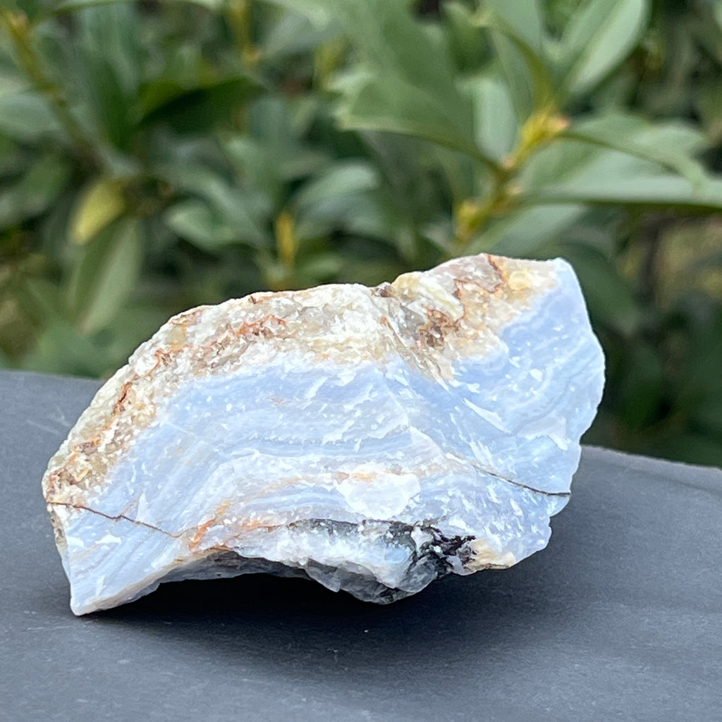 Calcedonie albastra / blue lace/ agat albastru piatra bruta m8, pietre semipretioase - druzy.ro 4 