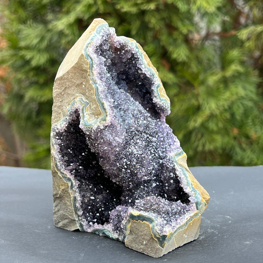 Geoda ametist Uruguay model 47, pietre semipretioase - druzy.ro 2 
