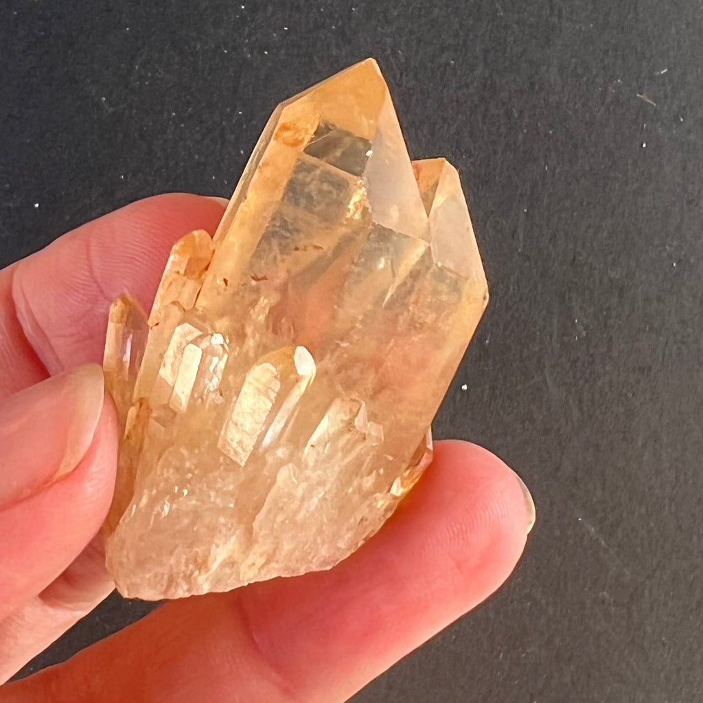 Varf citrin mina Luena, Congo, pietre semipretioase - druzy.ro 5