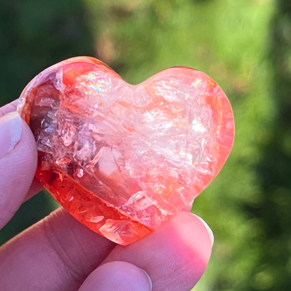 Inima cuart rosu hematoid unicat m1, pietre semipretioase - druzy.ro 1 