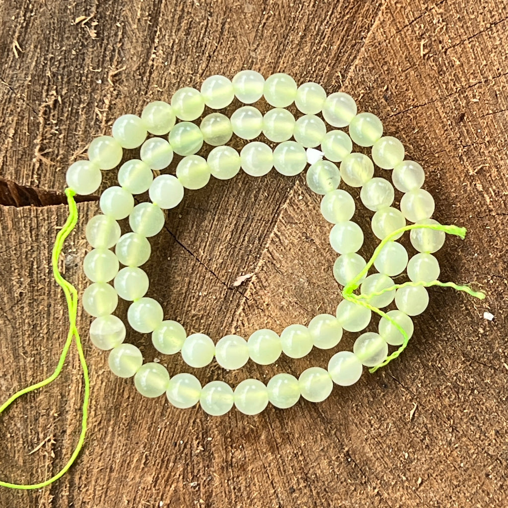 Sirag margele pietre semipretioase sfere JAD VERDE "NEW JADE", pietre semipretioase - druzy.ro 3 