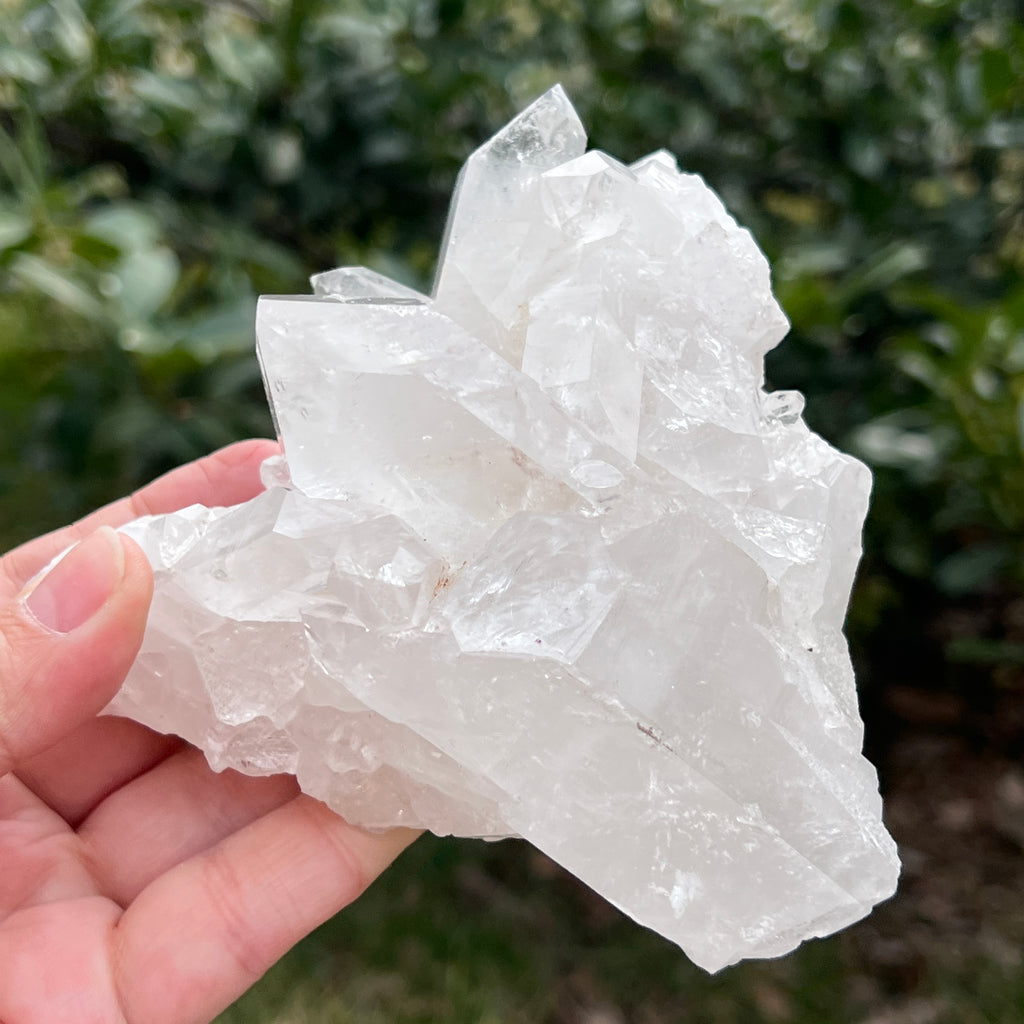 Varf cuart incolor natural, floare de mina L34, pietre semipretioase - druzy.ro 3 