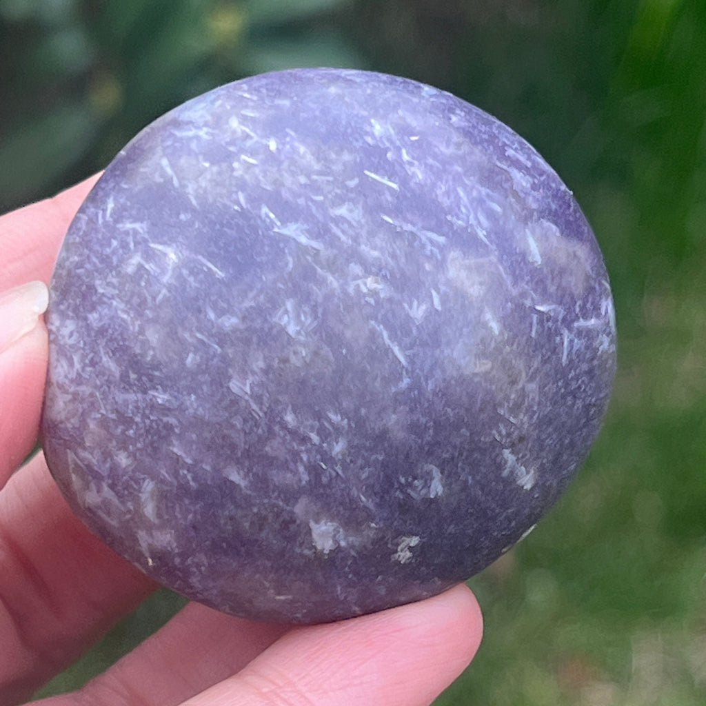 Lepidolit palmstone m9, pietre semipretioase - druzy.ro 1 