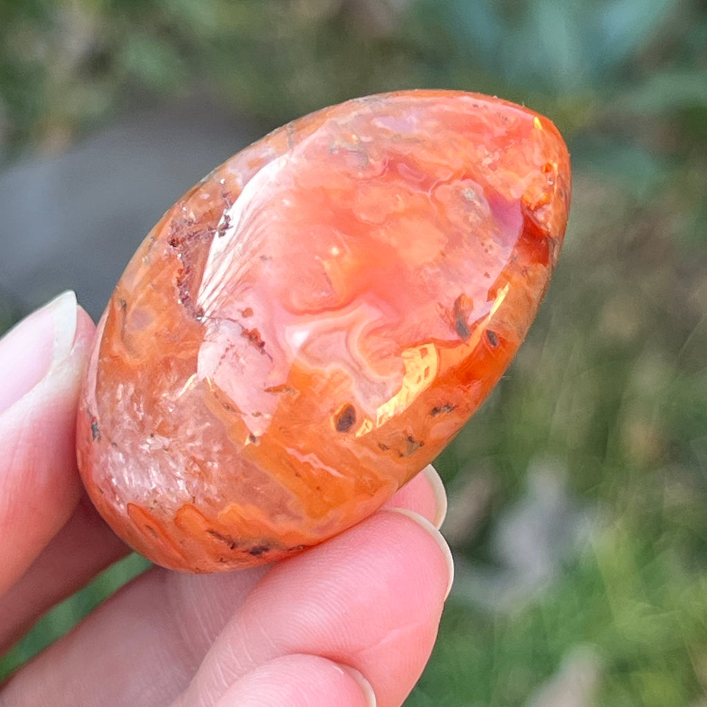 Palmstone carneol model 9A, pietre semipretioase - druzy.ro 2 