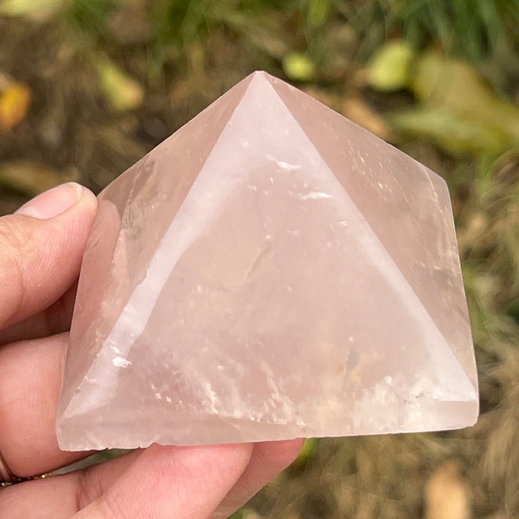 Piramida cuart roz model 1, pietre semipretioase - druzy.ro 8 