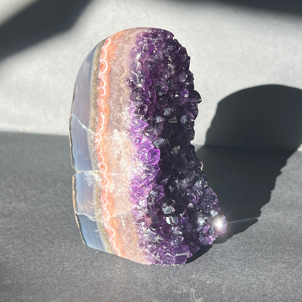Geoda ametist Uruguay AAA model 3, pietre semipretioase - druzy.ro 10 