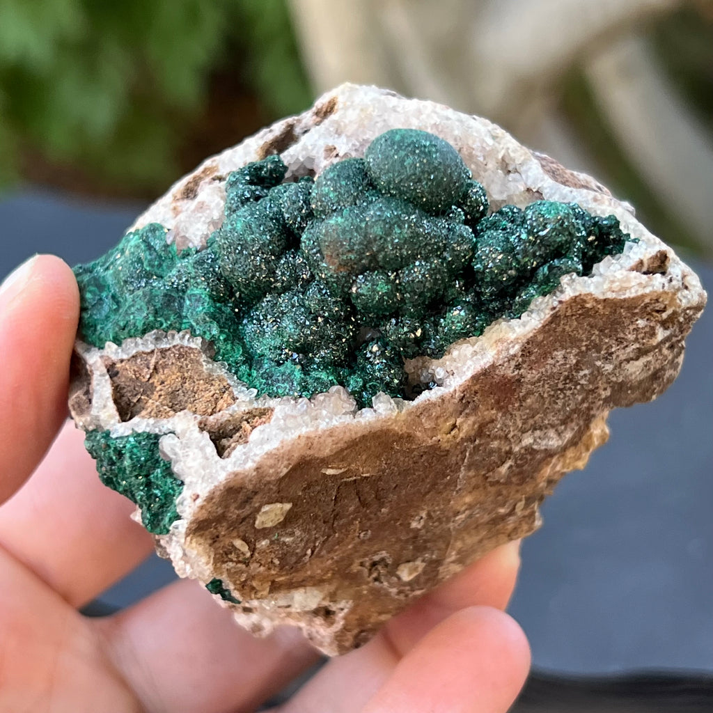 Malachit in matrix cuart si dolomit din Congo model 5, druzy.ro, pietre semipretioase 5