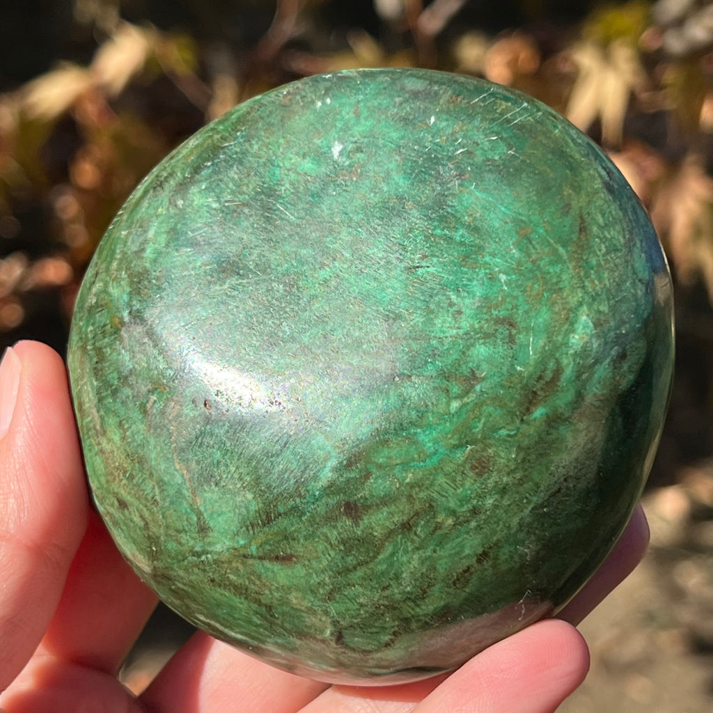Verdit serpentin inchis Africa palmstone XL/ piatra decorativa m2, druzy.ro, cristale 2